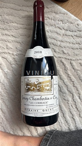 Bourgondië Gevrey-Chambertin Premier Cru Domaine Quivy Les Corbeaux 2018