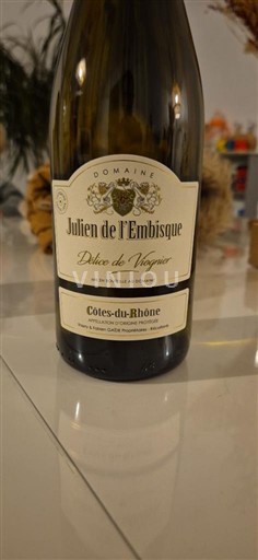 Rhônen laakso Côtes-du-rhône Domaine Julien de l'Embisque Délice de Vaugues 2024