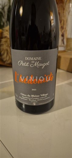 Rhônen laakso Côtes-du-rhône-villages Domaine Petit Margot L'hédoniste 2023