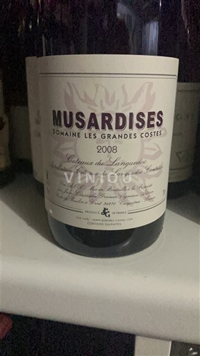 Languedoc Coteaux du Languedoc Domaine Les Grandes Costes Musardises 2008