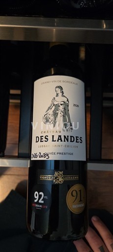 Bordeaux Lussac-saint-émilion Château Des Landes Prestige 2020
