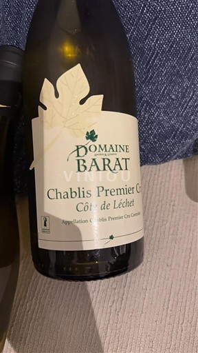 Burgundi Chablis Premier Cru Domaine Barat Côte de Léchet 2020