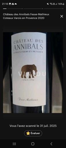 Provenza Coteaux Varois en Provenza Château Des Annibals Fesse-Mathieux 2020