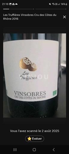 Rhônedalen Vinsobres Les Truffières 2016