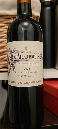 Bordeaux Saint-Émilion Grand Cru Grand Cru Château Arcole 2022