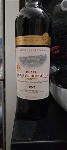 Bordeaux Blaye-Côtes-de-Bordeaux La Cave Augustin Florent 2020