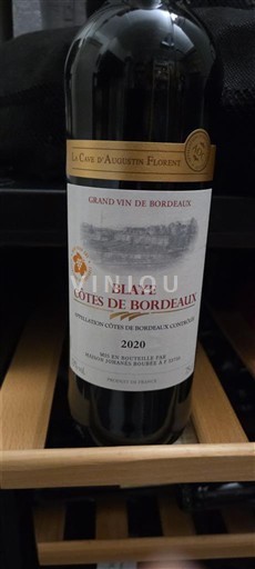 Bordeaux Blaye-Côtes-de-Bordeaux La Cave Augustin Florent 2020