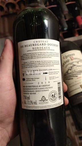 Bordeaux Château Beauregard-Ducourt 2019