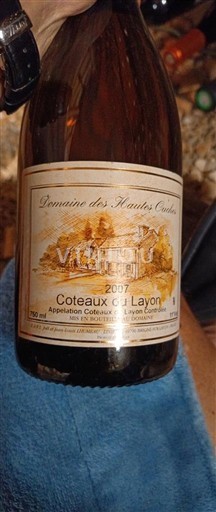 Loirevallei Coteaux du Layon Domaine Des Hautes Coudraies 2007