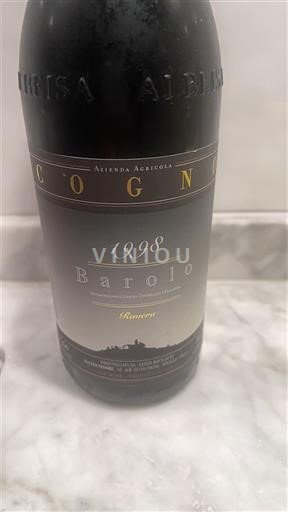 Piemonte Barolo Cogno Ravera 1998