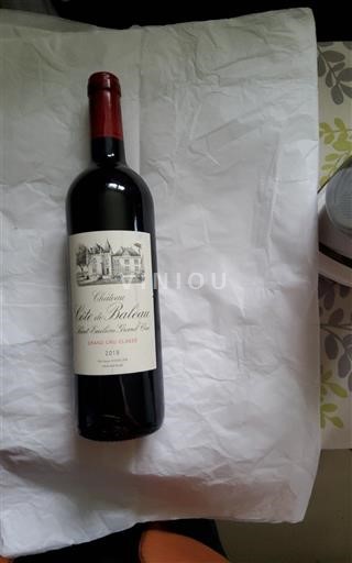 Bordeaux Saint-Émilion Grand Cru Grand Cru Classé Château Côte de Baleau 2015