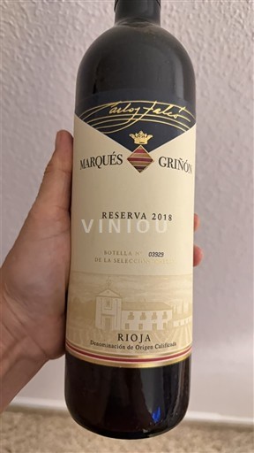 La Rioja Rioja Marqués de Griñón Reserva 2018