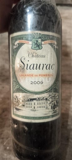 Bordeaux Lalande-de-pomerol Château Siaurac 2009