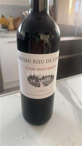 Bordeaux Lussac-saint-émilion Château Rieu de l'Or 2022