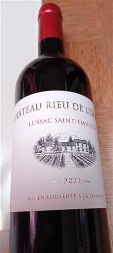 Bordeaux Lussac-Saint-Émilion Château Rieu de l'Or 2022