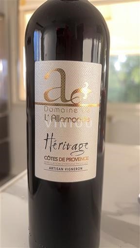 Provenza Côtes-de-Provence Domaine L'Allamande Héritage 2019