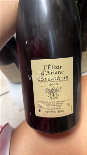 Rhône Valley Côte-Rôtie Chambeyron-Manin l'Élixir d'Ariane 2013