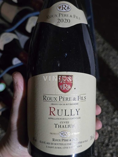 Borgogna Rully Roux Père & Fils Thalius 2020