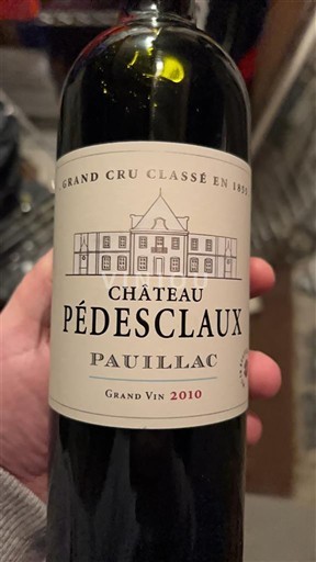Bordeaux Pauillac Grand Cru Château Pédesclaux 2010