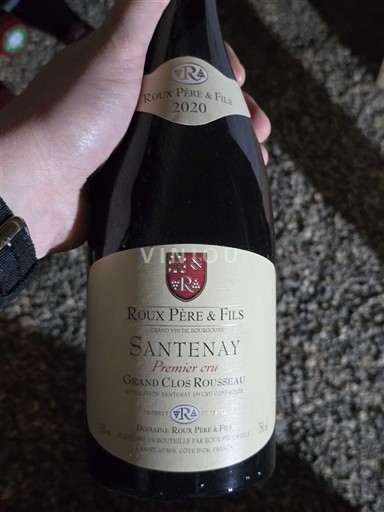 Borgoña Santenay Premier Cru Roux Père & Fils Grand Clos Rousseau 2020