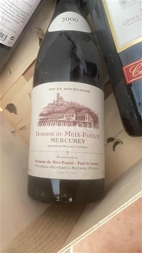 Burgundy Mercurey Domaine Meix-Foulot 2000