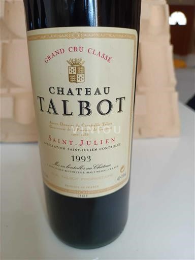 Bordeaux Saint-Julien Grand Cru Château Talbot 1993