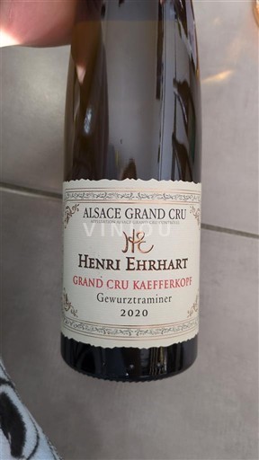 Alsace Không được chỉ định Grand Cru Henri Ehrhart Grand Cru Kaefferkopf 2020