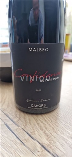 Sudoeste Cahors Clos Sadra Confidence 2022