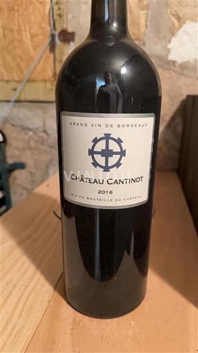 Bordeaux Blaye-Côtes-de-Bordeaux Château Cantinot 2016