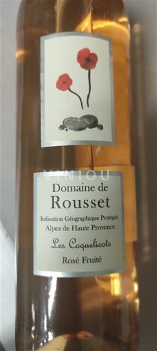 Provenza No especificado Domaine Rousset Les Coquelicots 2020