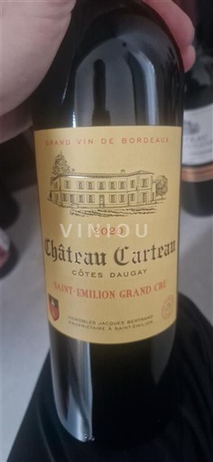 Bordeaux Saint-Émilion Grand Cru Grand Cru Château Carteau Côtes Daugay 2020