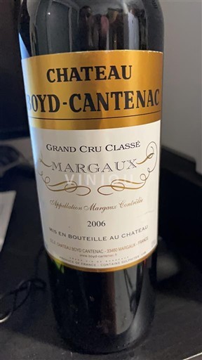 Bordeaux Margaux Grand Cru Château Boyd-Cantenac 2006