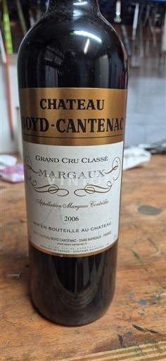 Bordeaux Margaux Grand Cru Château Boyd-Cantenac 2006