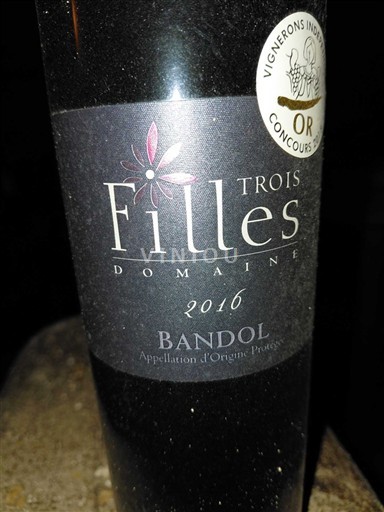 Provenza Bandol Domaine Trois Filles 2016