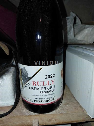 Bourgogne Rully Premier Cru Domaine Des Chauchoux Rabourcé Monopole 2022