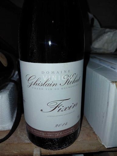 Bourgogne Fixin Domaine Ghislain Kohut 2014