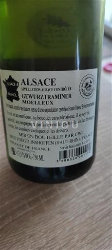 Alsacia Cave Vinicole de la Ville de Lutterbach (CVWL) Sin añada