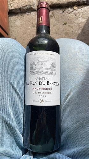 Bordoja Haut-Médoc Cru Bourgeois Château La Fon du Berger 2015