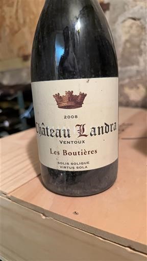 Rhônen laakso Ventoux Château Landra Les Boutières 2008