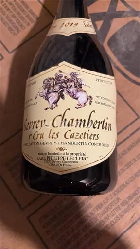 Bourgondië Gevrey-Chambertin Premier Cru Philippe Leclerc 1er Cru Les Cazetiers 2019