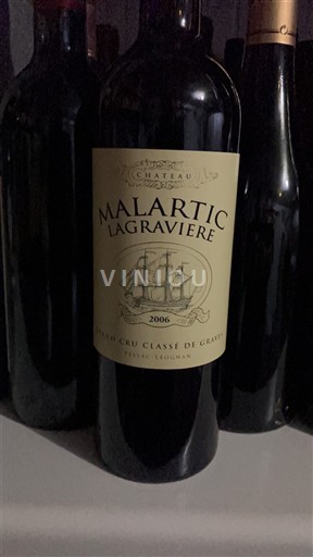 Bordeaux Pessac-Léognan Grand Cru Classé Château Malartic-Lagravière 2006