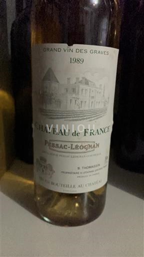 Bordeaux Pessac-Léognan Château France 1989