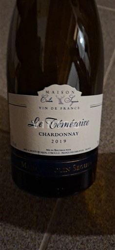 Bourgogne Không được chỉ định Maison Colin Seguin Le Téméraire 2019