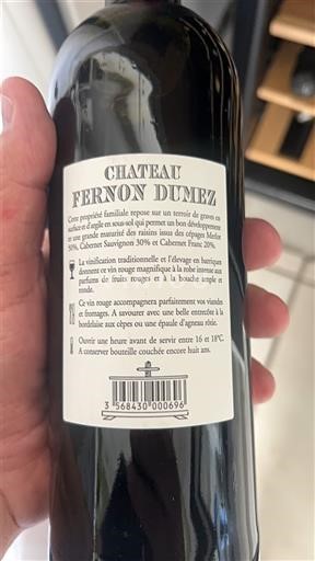 Bordeaux Graves Château Fernon Dumez Neleten.