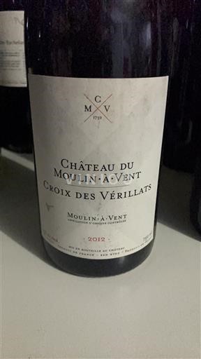 Beaujolais Moulin-à-vent Château Moulin-à-Vent Croix des Vérillats 2012