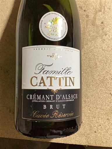 Alsace Crémant d'Alsace Famille Cattin Réservée Không niên vụ