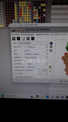 Roussillon Côtes-du-Roussillon Les Clos de Pauilles Neleten.