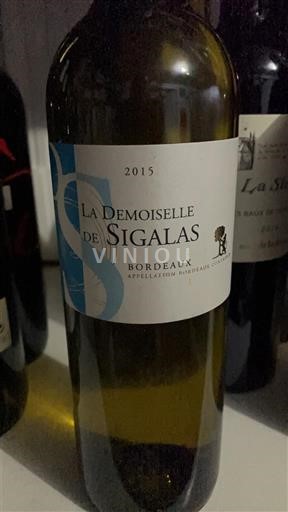 Bordeaux Sigalas La Demoiselle de Sigalas 2015