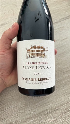 Bourgogne Aloxe-Corton Domaine Lebreuil Les Boutières 2022