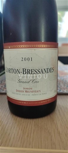 Borgoña Corton-Bressandes Grand Cru Domaine Didier Meuneveaux 2001
